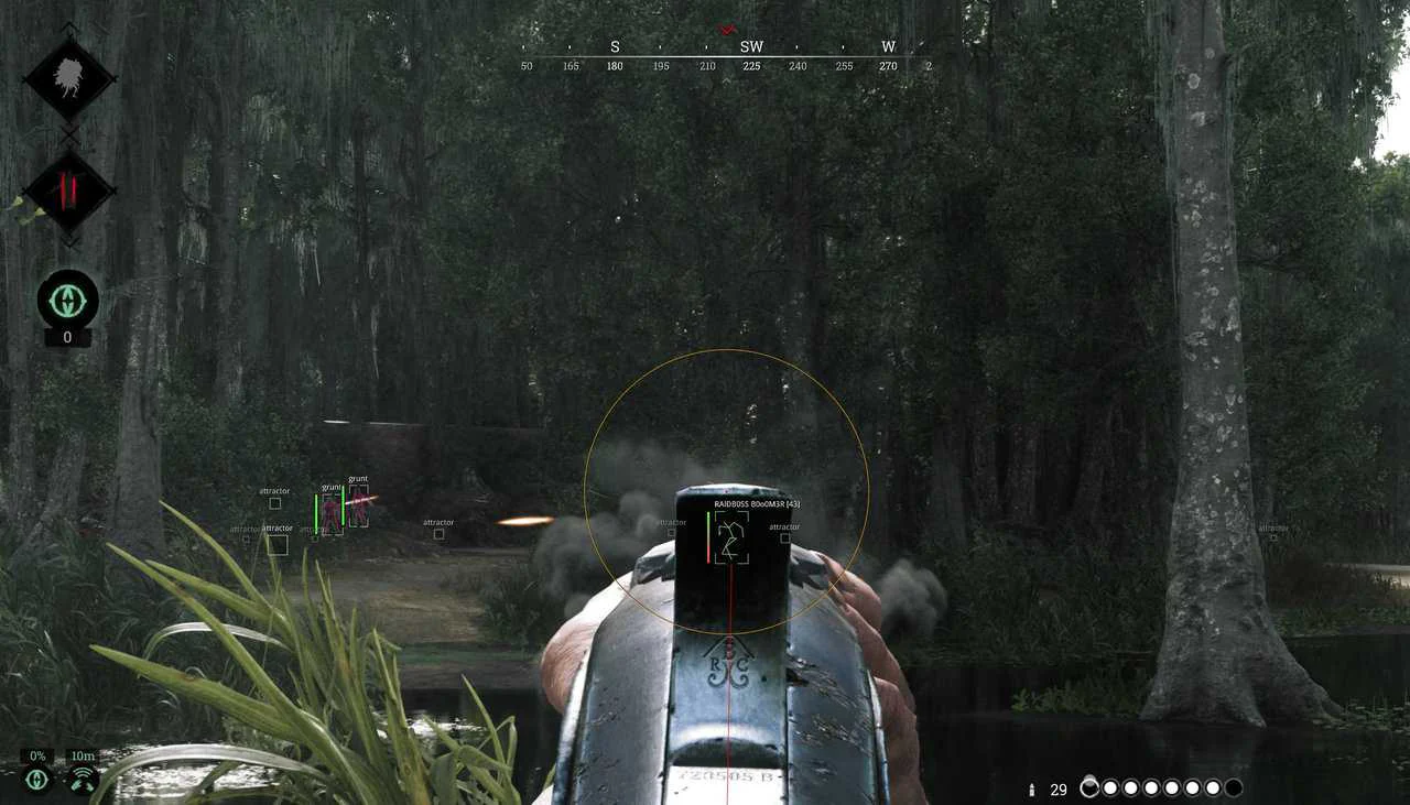 Hunt: Showdown weapons laid out for a Hunter loadout comparison